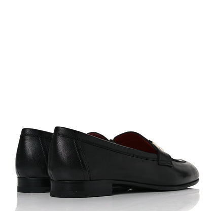 Hermes Goatskin Womens Paris Loafers 36 Black 4 of 9