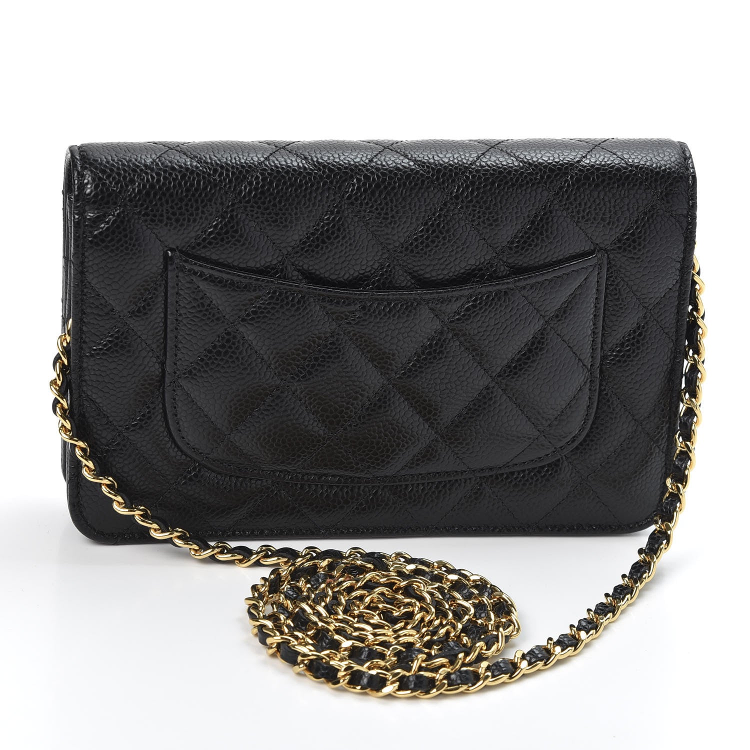 Chanel Caviar Quilted Wallet On Chain WOC Black 2 of 11