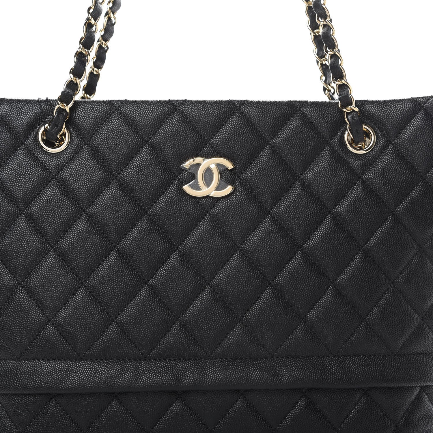 Chanel Caviar Quilted Rolled Up Tote Black 8 of 11