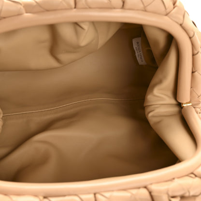 Bottega Veneta Nappa Maxi Intrecciato The Pouch Oversized Clutch Almond 5 of 11