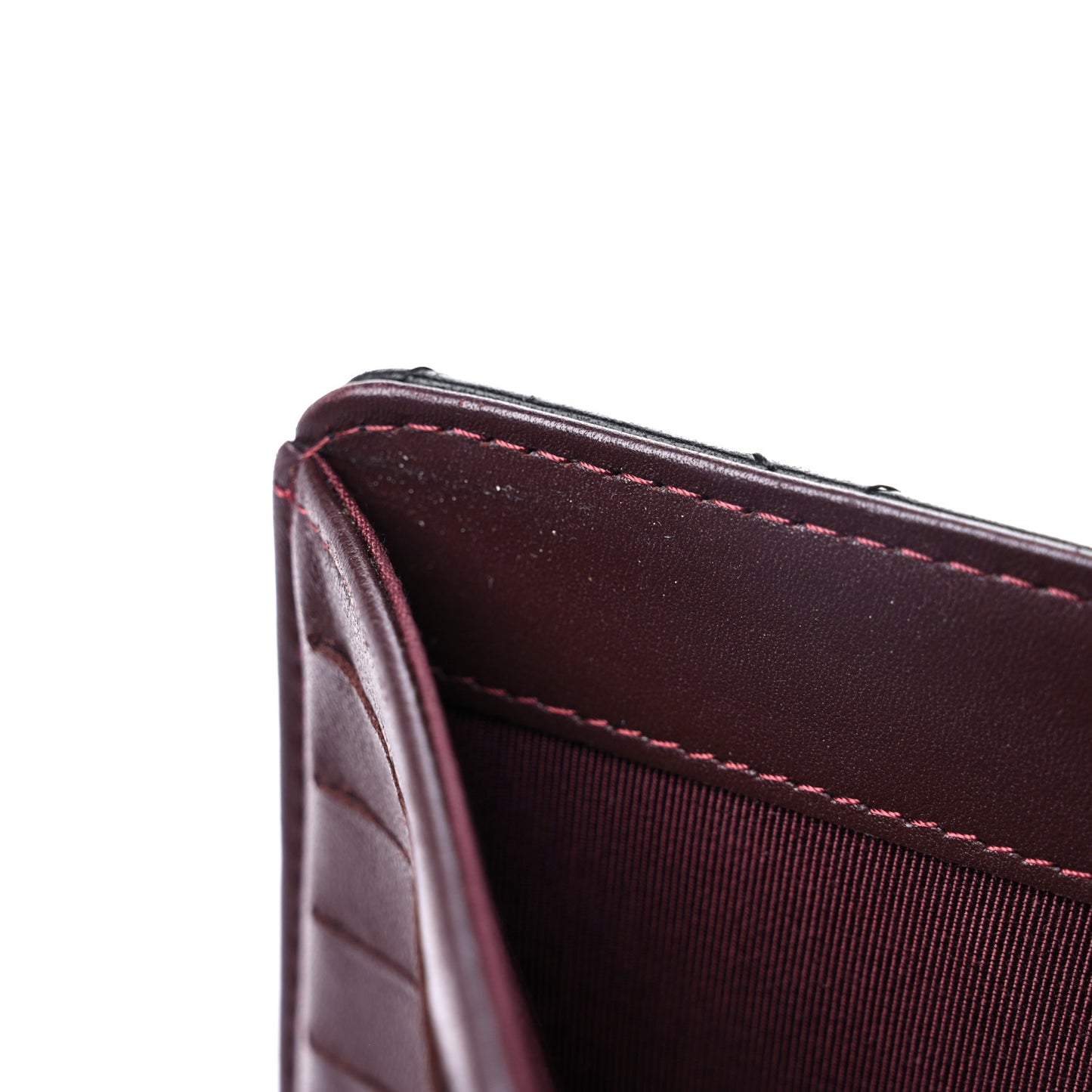 Lambskin Quilted Yen Wallet Black