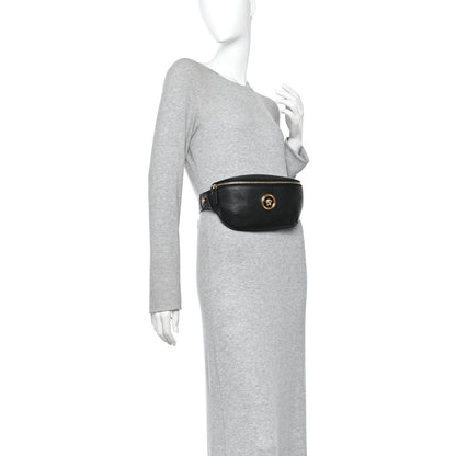 Versace Grained Calfskin Vanitas Medea Belt Bag Black 2 of 9