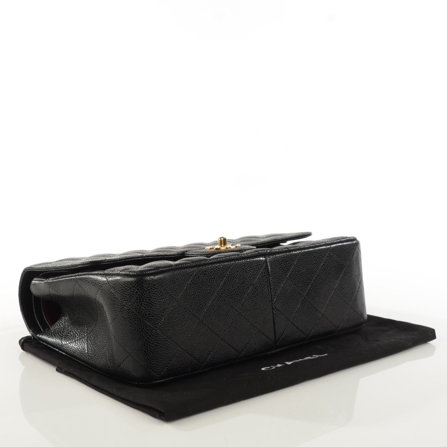 Chanel Caviar Quilted Jumbo Double Flap Black 4 of 9