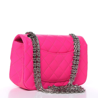 Chanel Goatskin Quilted 2.55 Reissue Mini Flap Fluorescent Pink 4 of 11