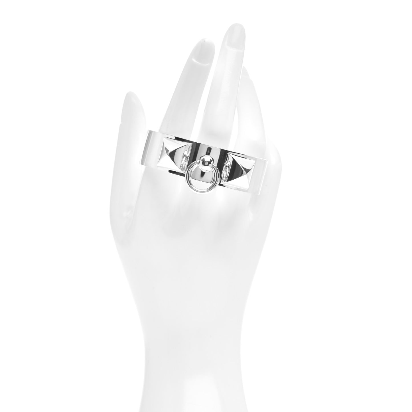 Sterling Silver MM Collier De Chien Bracelet SH