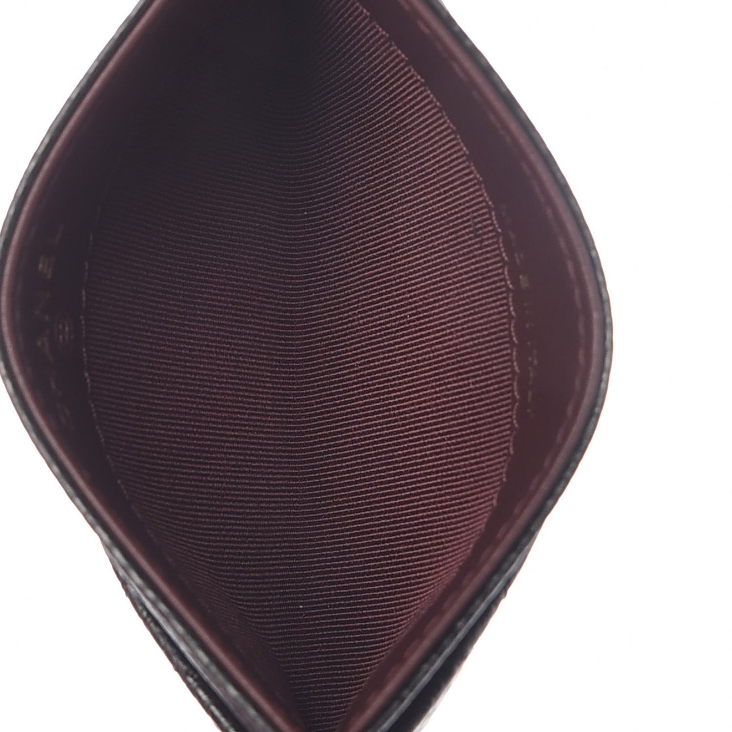 Caviar Quilted Card Holder Black