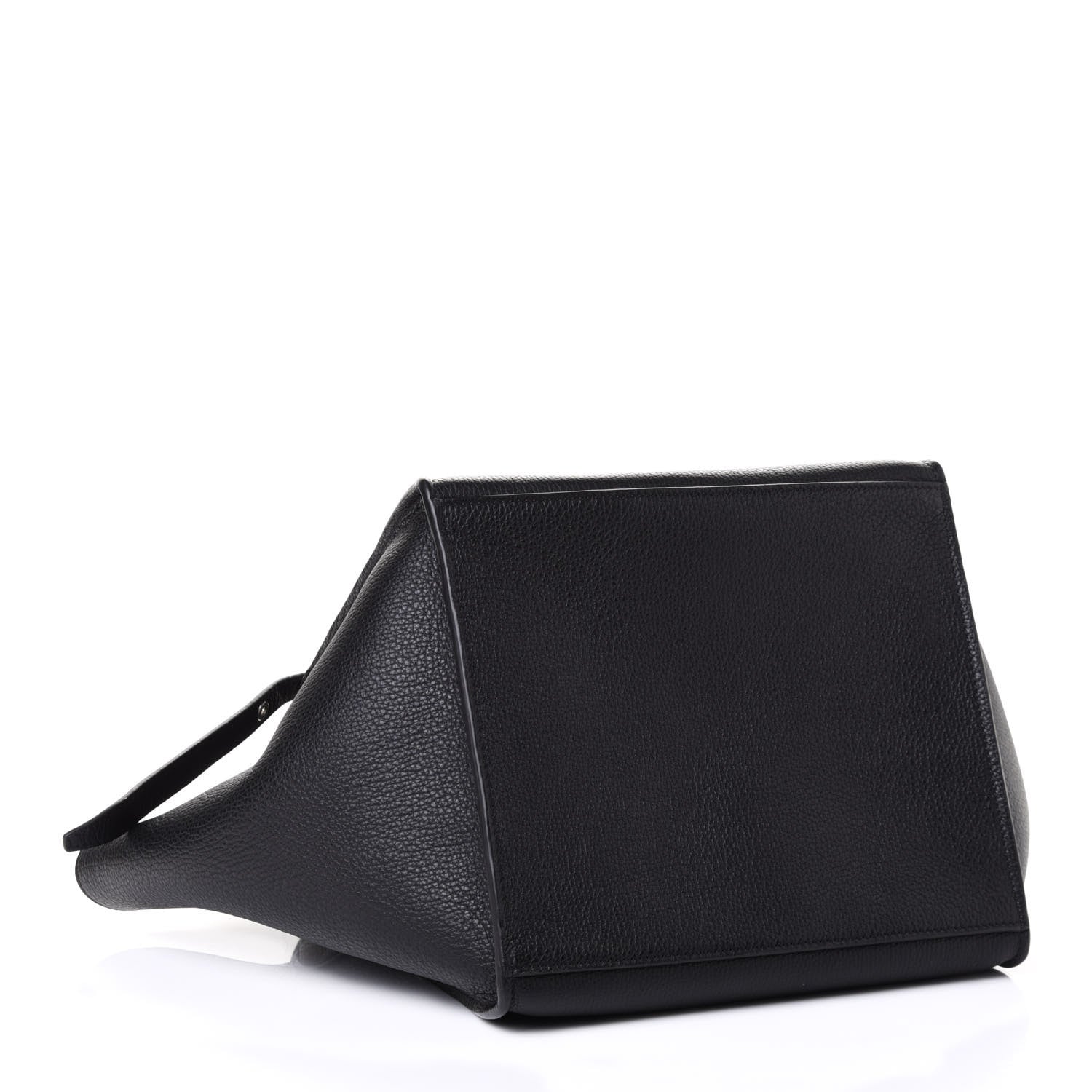 Celine Supple Grained Calfskin Small Long Strap Big Bag Black 3 of 4