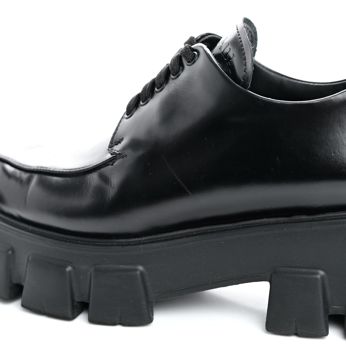 Spazzolato Rois Monolith 55mm Derby Loafers 37.5 Black