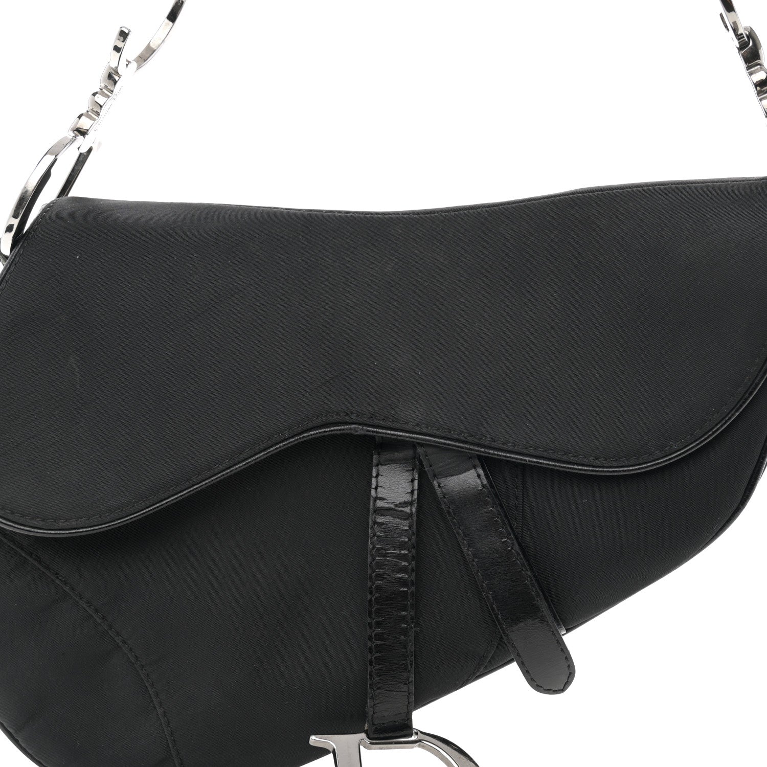 Christian Dior Nylon Saddle bag Black 8 of 13