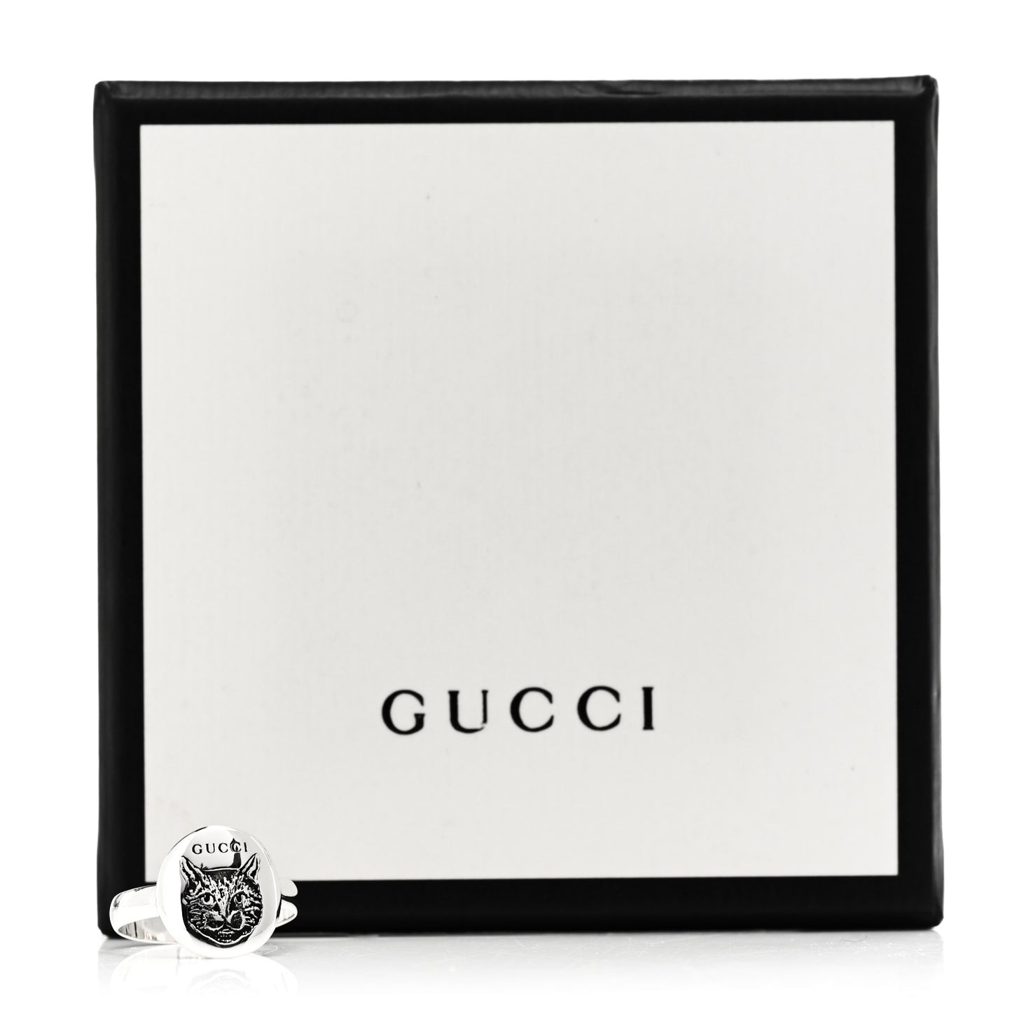 Sterling Silver Blind for Love Mystic Cat Ring 52 6