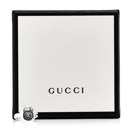 Gucci Sterling Silver Blind for Love Mystic Cat Ring 52 6 8 of 8