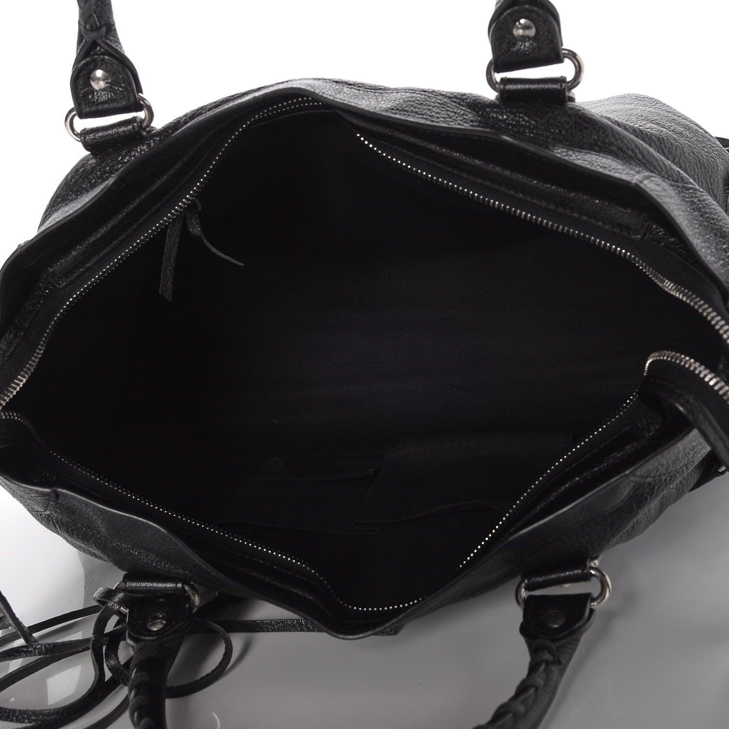 Balenciaga Chevre Silver Metallic Edge Hardware City Black 8 of 10