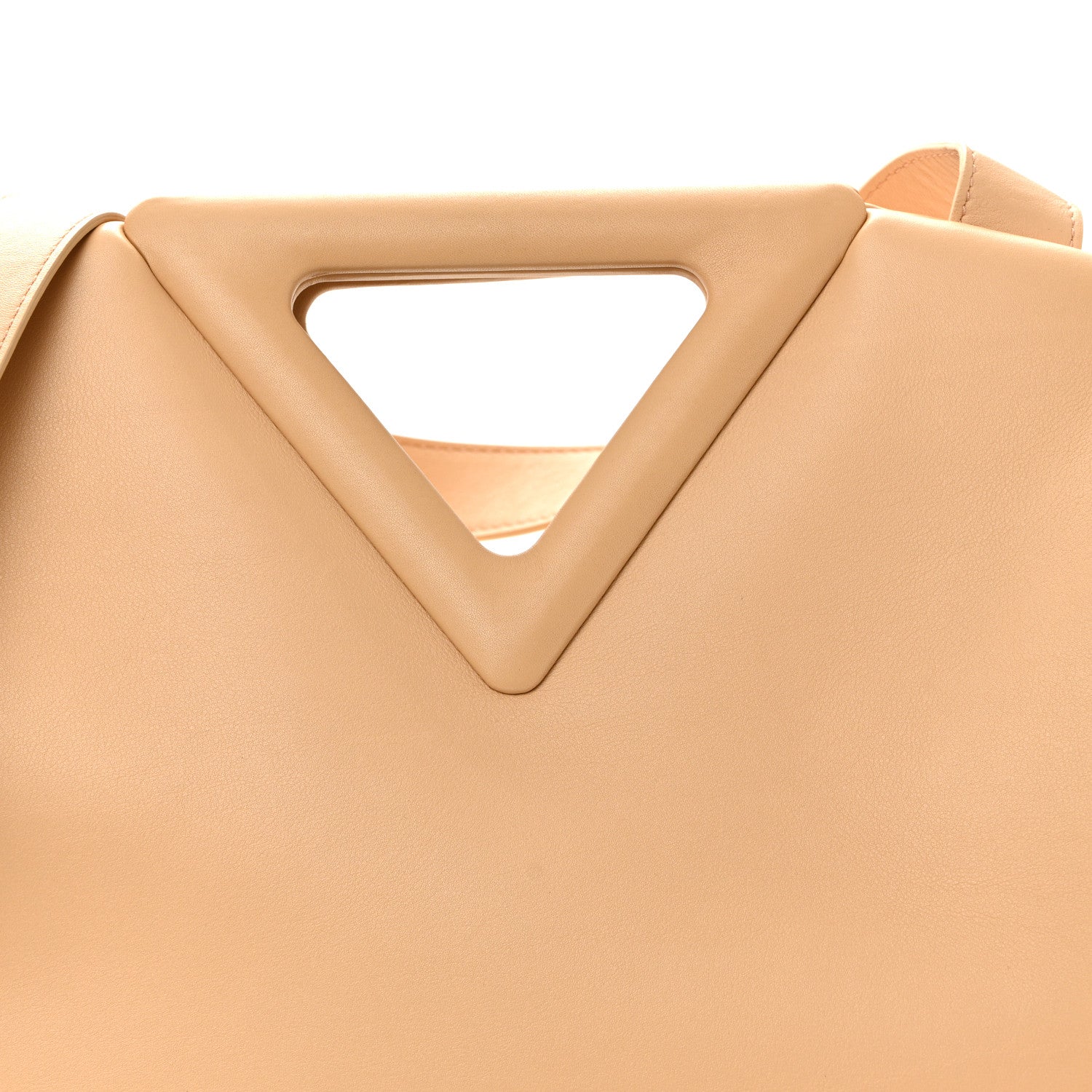 Bottega Veneta Calfskin Medium The Point Triangle Bag Almond