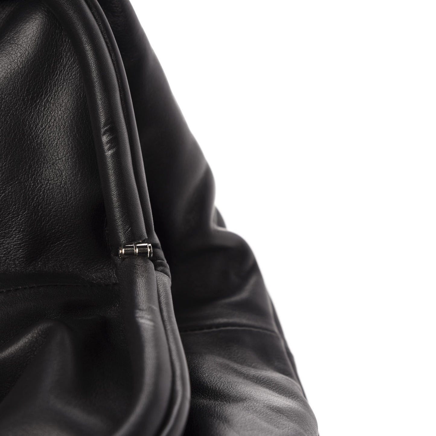 Smooth Butter Calf The Pouch Oversized Clutch Black