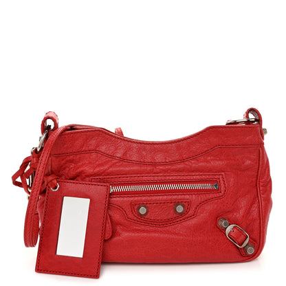 Balenciaga Agneau Giant 12 Silver Hardware Hip Rouge Coquelicot 1 of 13