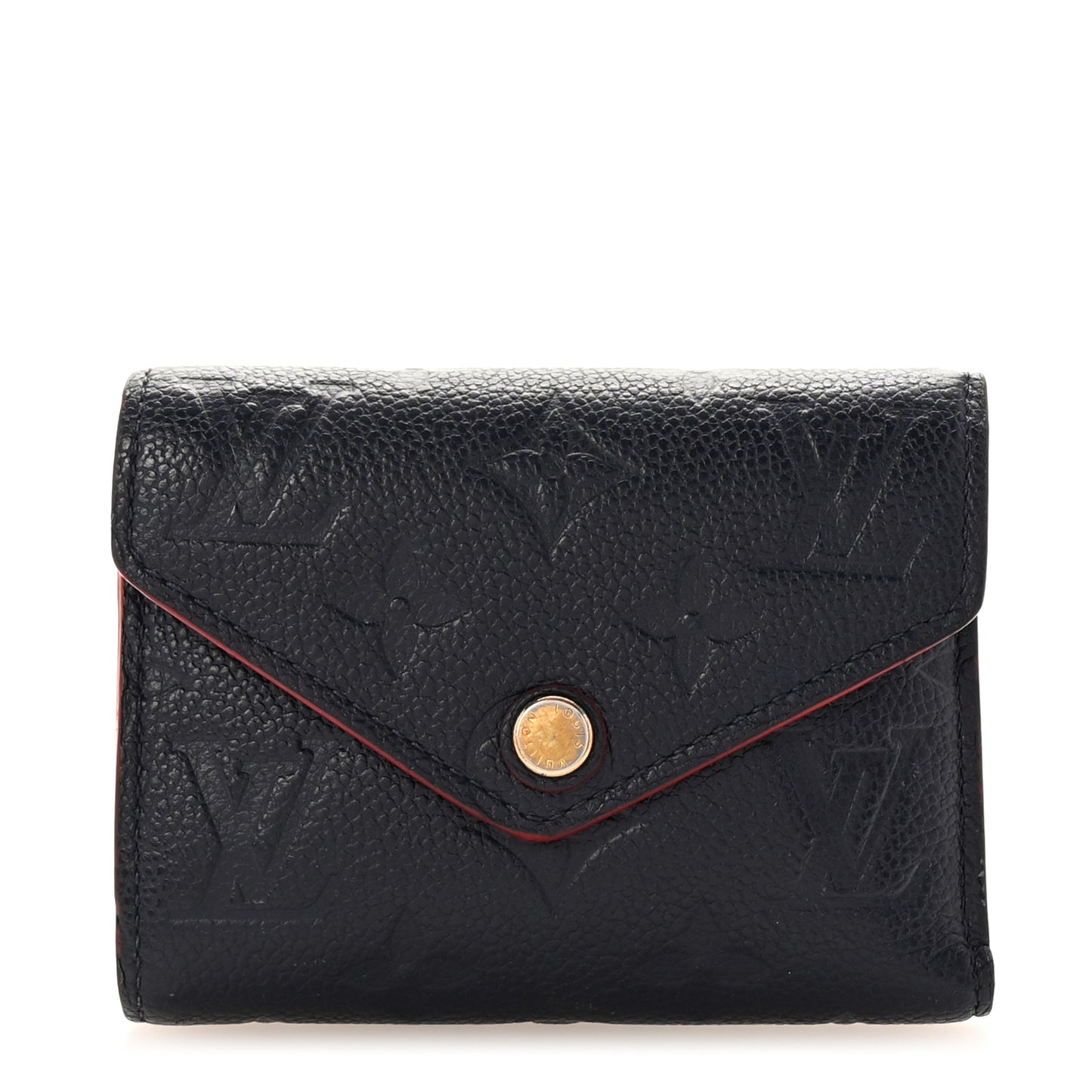 Empreinte Victorine Wallet Marine Rouge