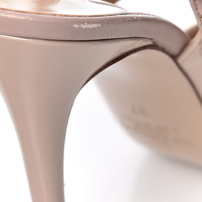 Valentino Garavani Patent Nappa Rockstud Ankle Strap 100mm Pumps 37 Poudre 9 of 10