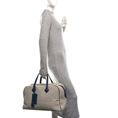 Hermes Toile Taurillon Clemence Victoria II 43 Bleu de Prusse 2 of 10
