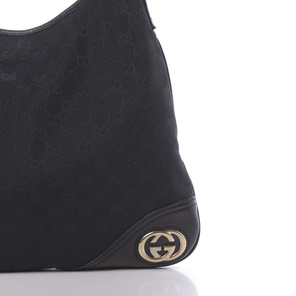Gucci Monogram Medium New Britt Hobo Black 11 of 11