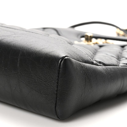 Chanel Aged Calfskin Quilted Mini 31 Shopping Bag Black 10 of 10