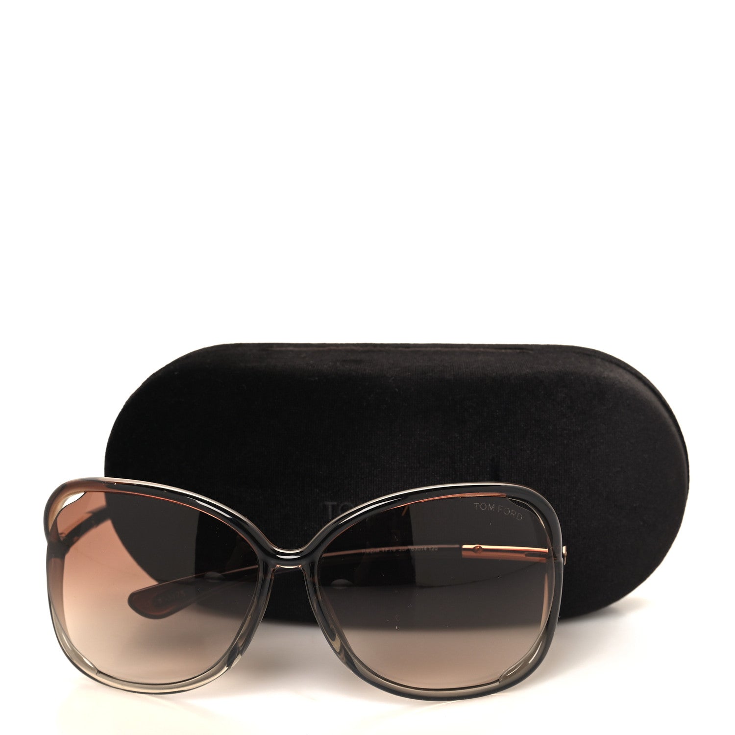 Tom Ford Acetate Raquel Sunglasses TF76 Brown 8 of 8