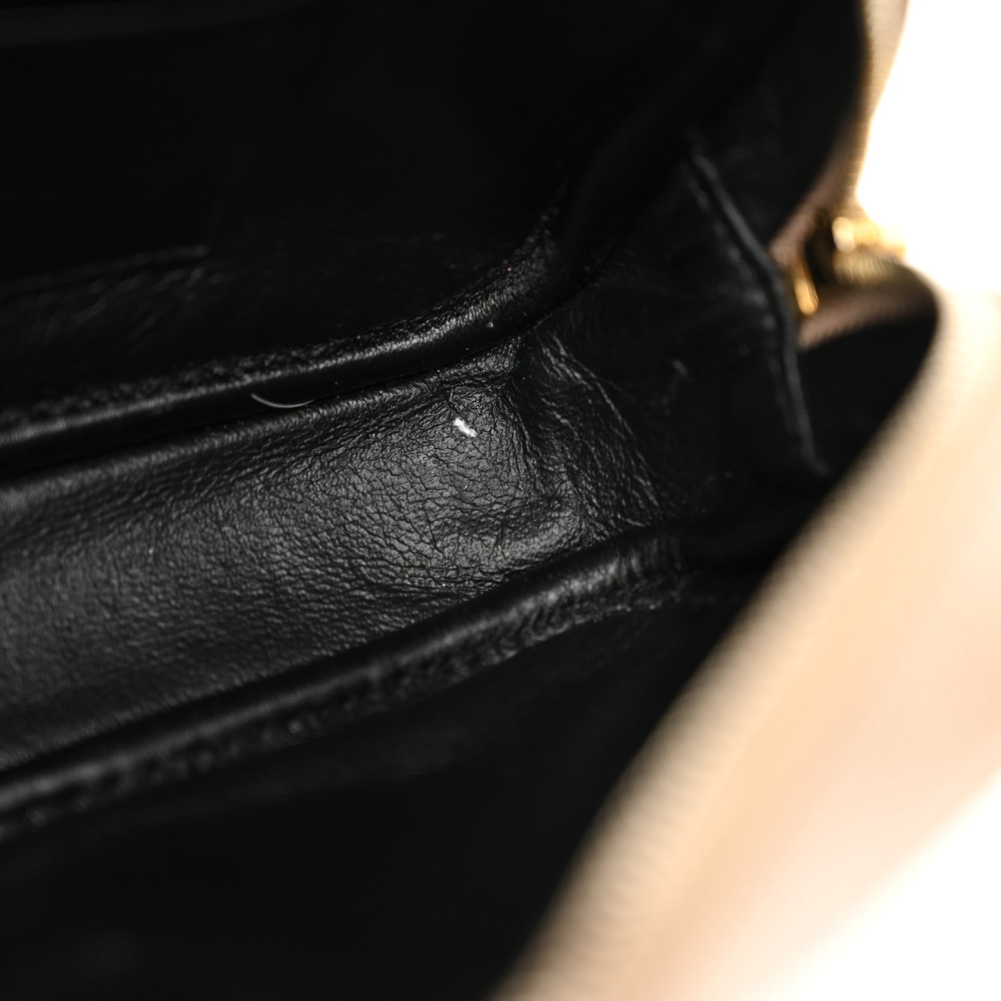 Grain De Poudre Matelasse Monogram Mini Lou Camera Bag Dark Beige
