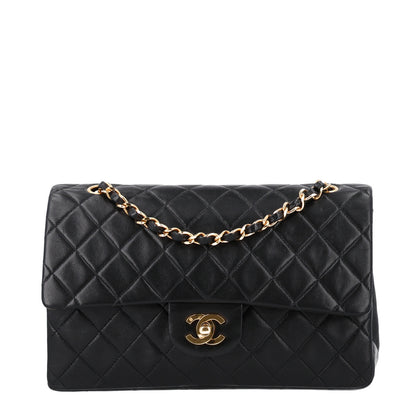 Chanel Lambskin Quilted Medium Double Flap Black 1 of 9