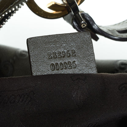 Gucci Guccissima Medium GG Twins Hobo Olive Green 7 of 7