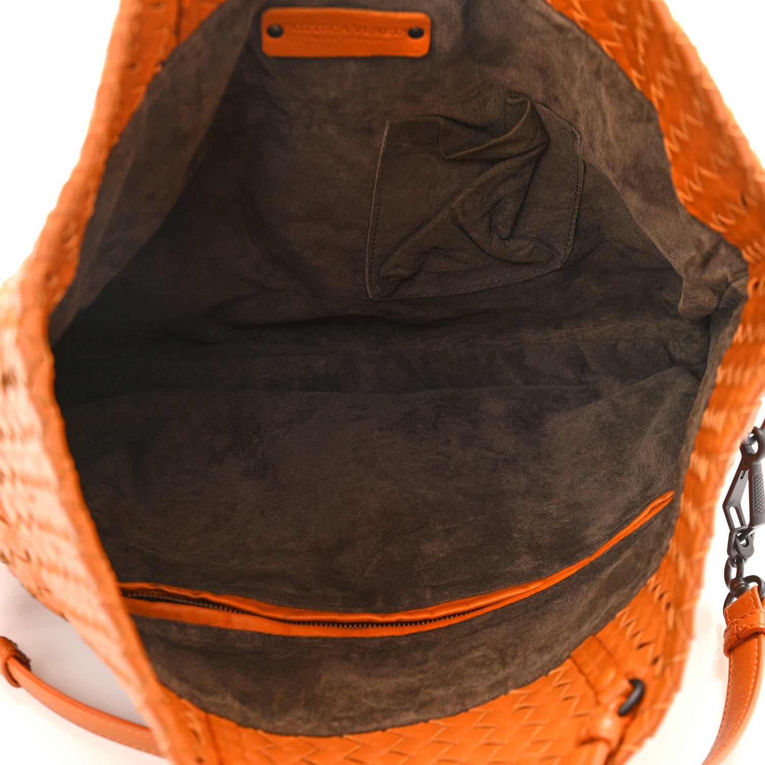 Bottega Veneta Nappa Intrecciato Fold Over Tote Topaz 6 of 12