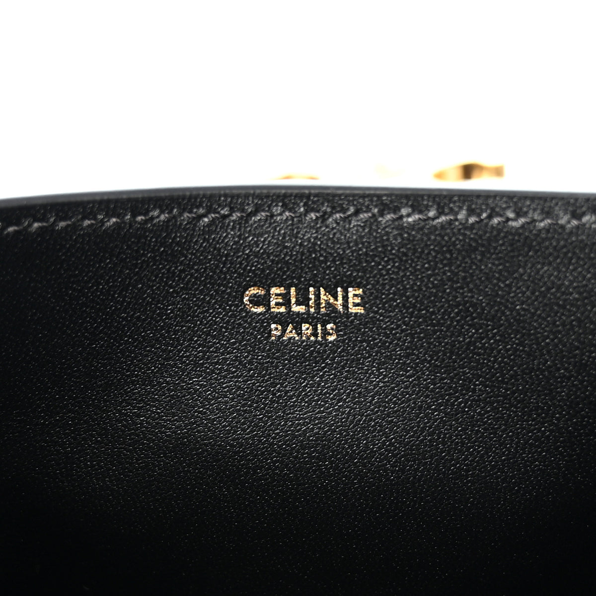 Smooth Calfskin Triomphe Mini Louise Bag Black