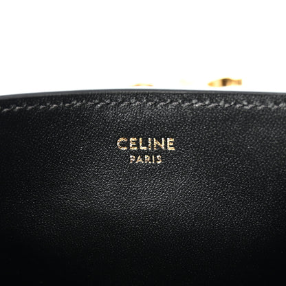 Celine Smooth Calfskin Triomphe Mini Louise Bag Black 6 of 9
