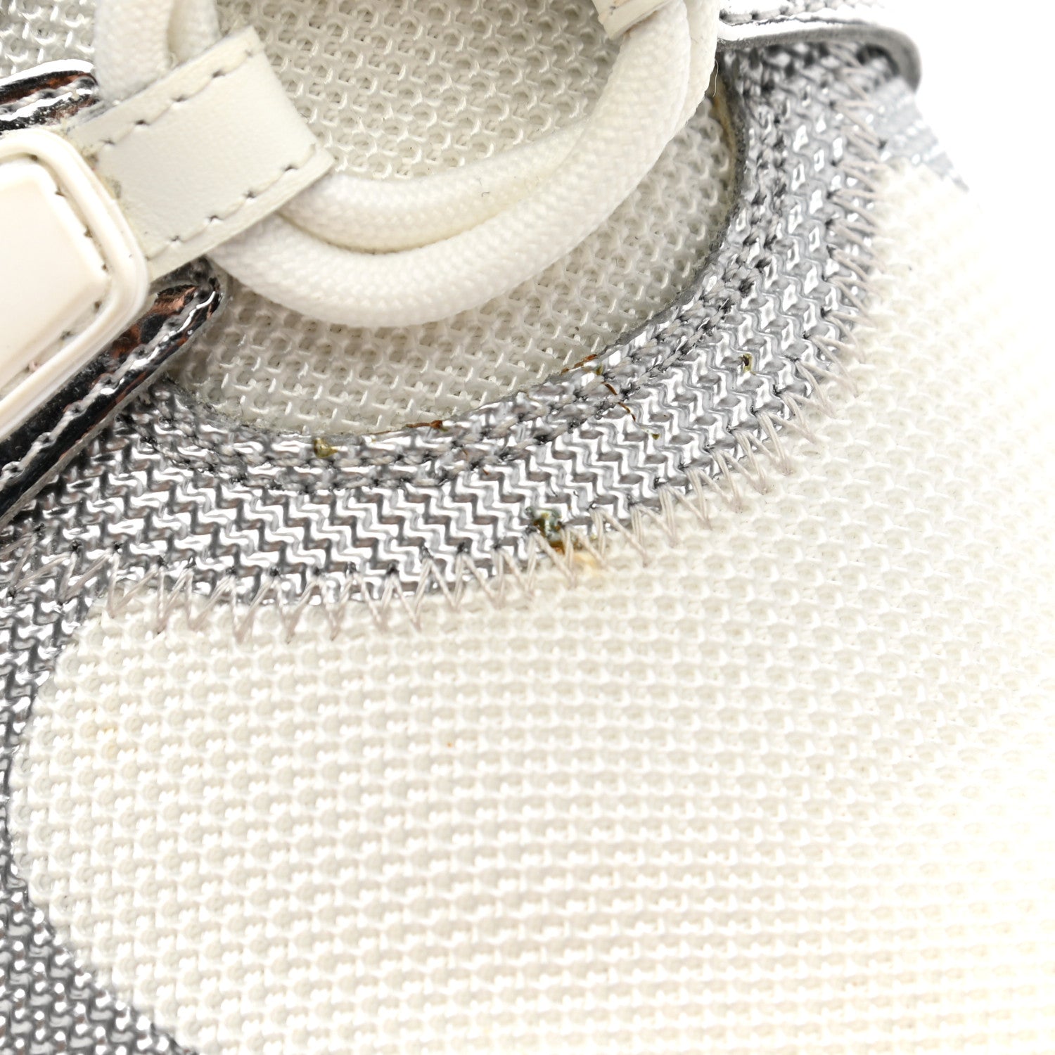 Louis Vuitton Metallic Calfskin Technical Nylon LV Archlight Sneakers 41 White Silver 9 of 10