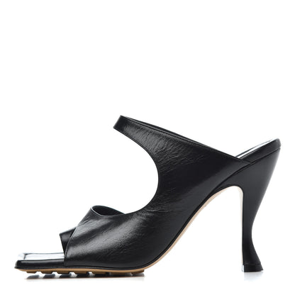 Bottega Veneta Nappa Crunch Lux Sandals 38.5 Black 1 of 20