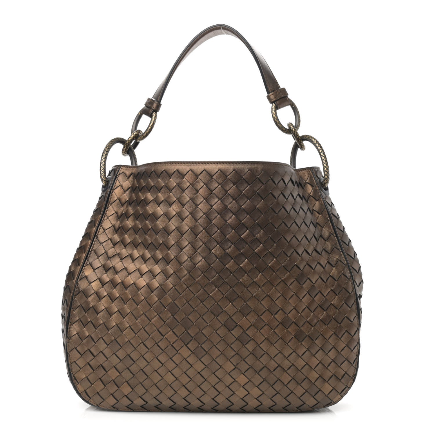 Bottega Veneta Nappa Intrecciato Small Loop Dark Bronze 1 of 10
