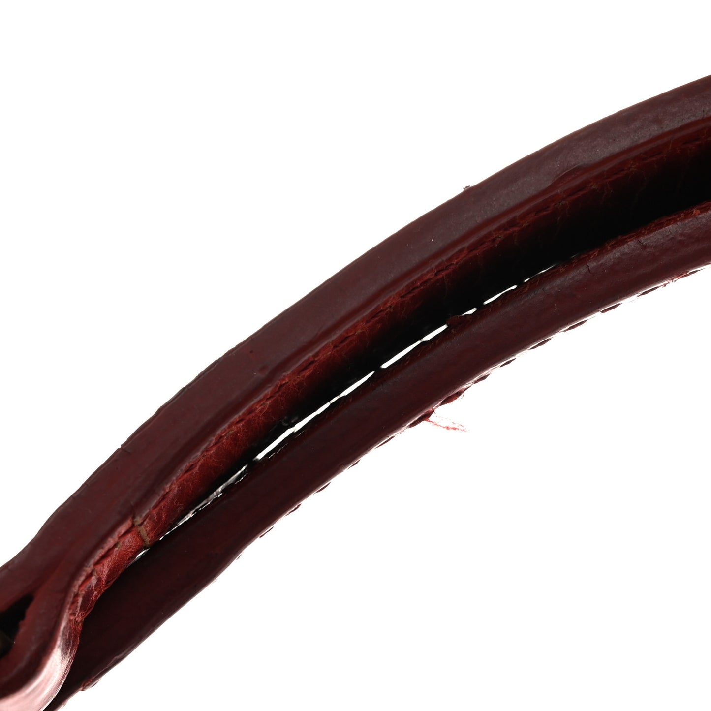 Glazed Crackled Calfskin Small Reissue Tote Red