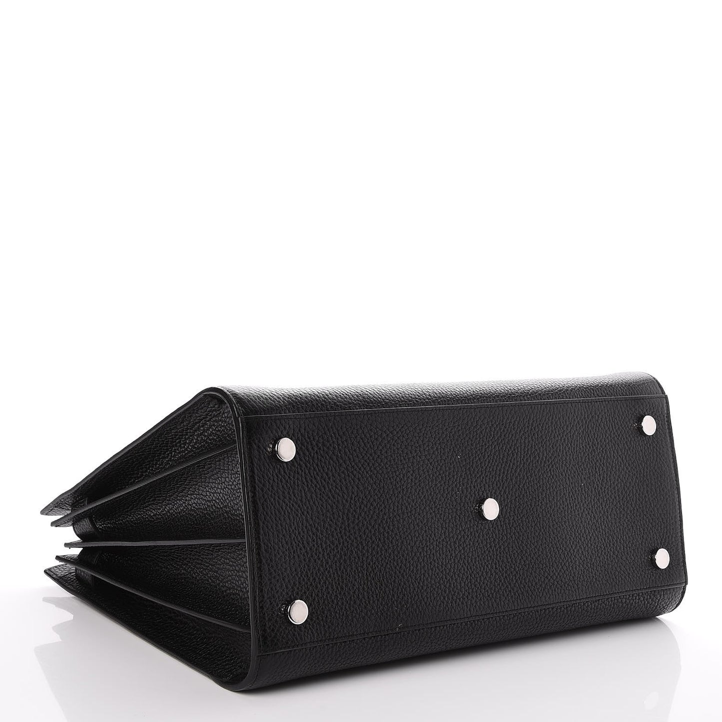 Grained Calfskin Large Sac De Jour Nero Black