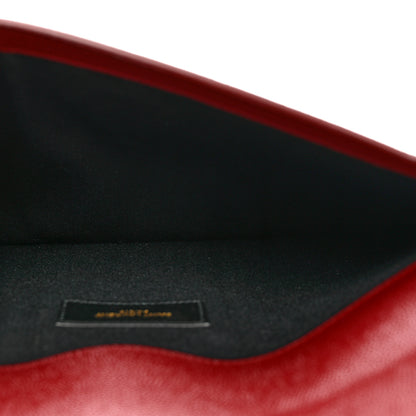 Saint Laurent Grain De Poudre Uptown Pouch Red 6 of 7