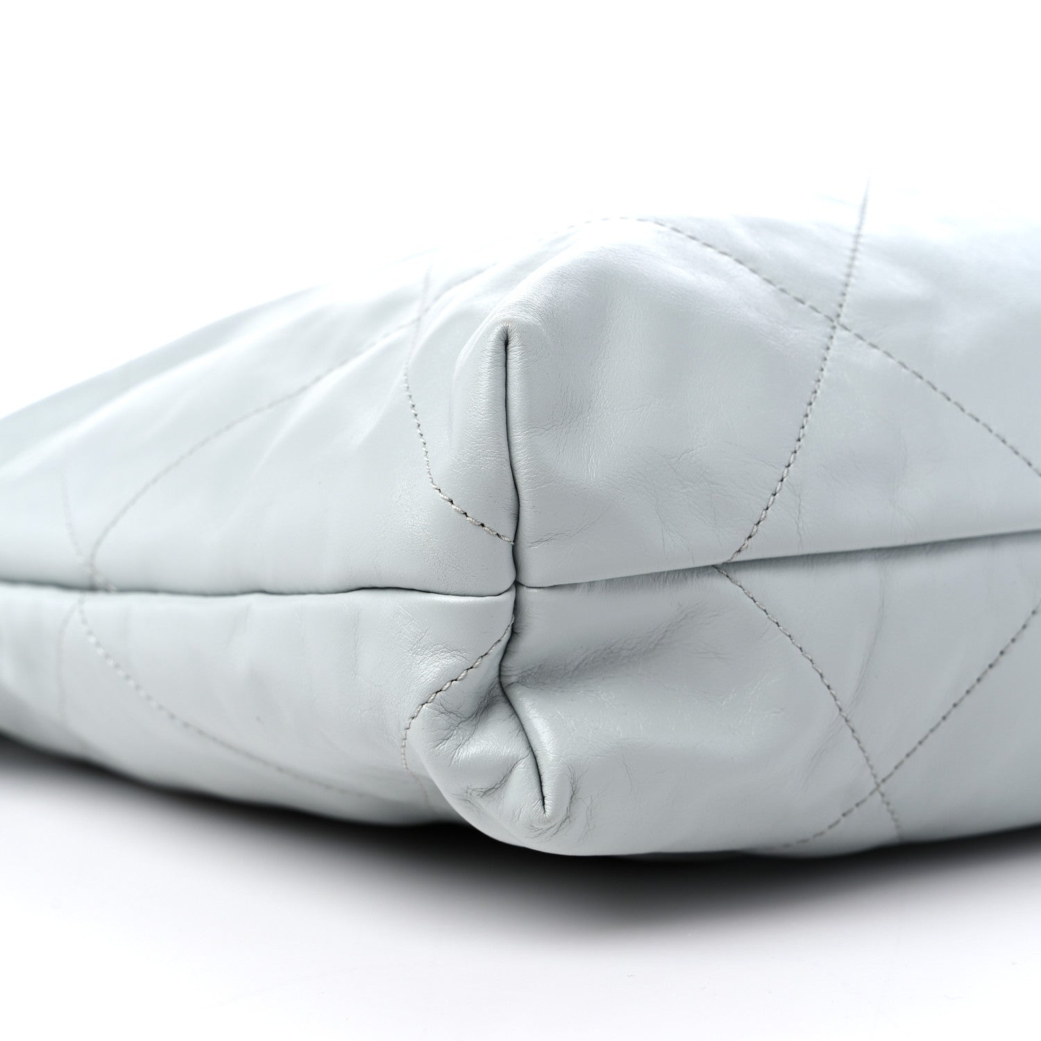 Chanel Shiny Calfskin Quilted Chanel 22 Light Blue 9 of 12