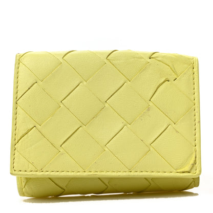 Bottega Veneta Nappa Intrecciato Trifold Wallet Kiwi 1 of 6