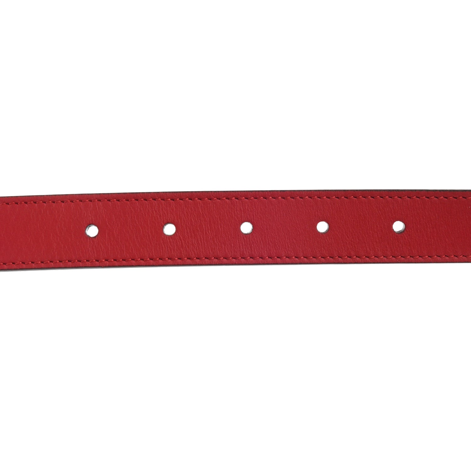 Gucci Moon Calfskin Torchon Double G 25mm Belt 65 26 Hibiscus Red 3 of 5