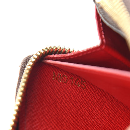 Louis Vuitton Damier Ebene Clemence Wallet Cherry 7 of 7