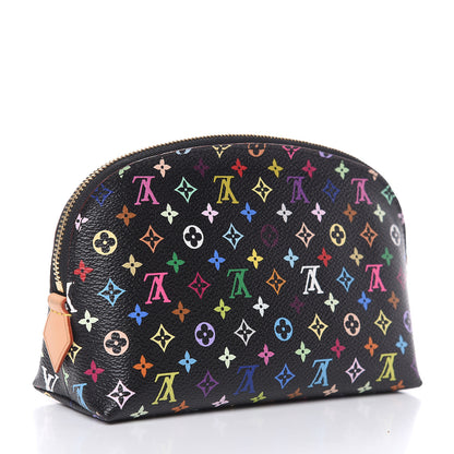 Louis Vuitton Monogram Multicolor Cosmetic Pouch Black Grenade 3 of 8