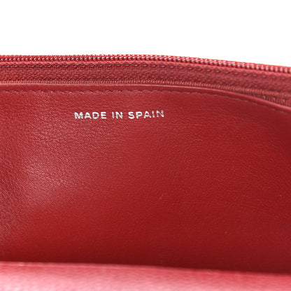 Chanel Caviar Quilted Wallet on Chain WOC Red 7 of 14