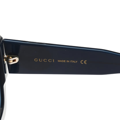Gucci Acetate Square Web Frame GG0178S Sunglasses Navy 6 of 10
