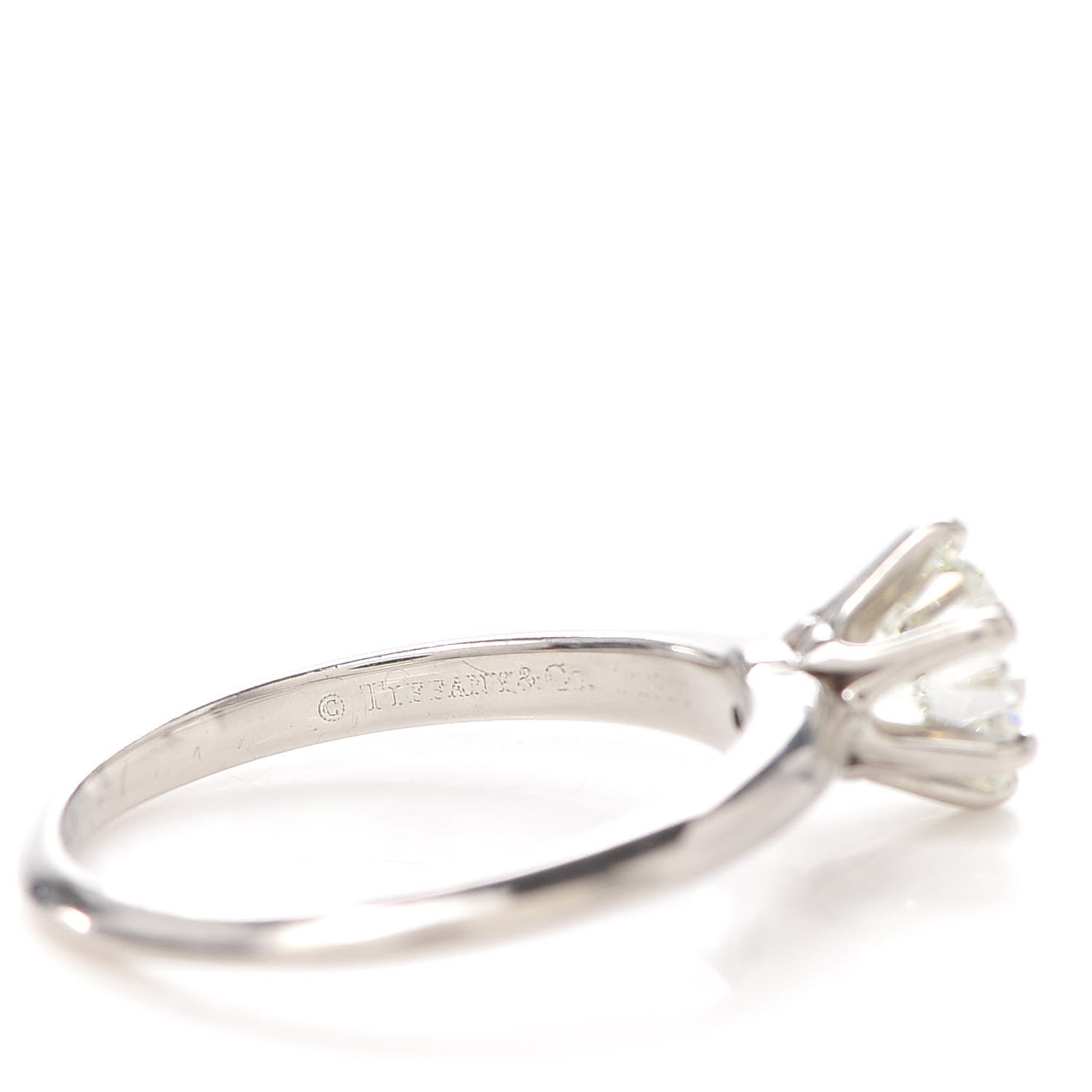 Tiffany Platinum Diamond 1.17ct Solitaire Engagement Ring 54 7 5 of 7