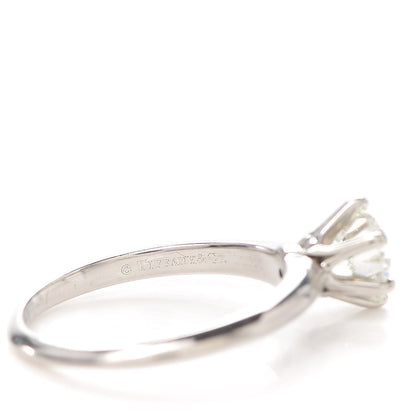 Tiffany Platinum Diamond 1.17ct Solitaire Engagement Ring 54 7 5 of 7
