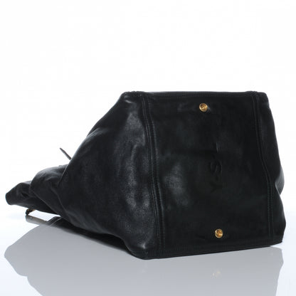 Saint Laurent Leather Large Downtown Tote Black 4 of 7