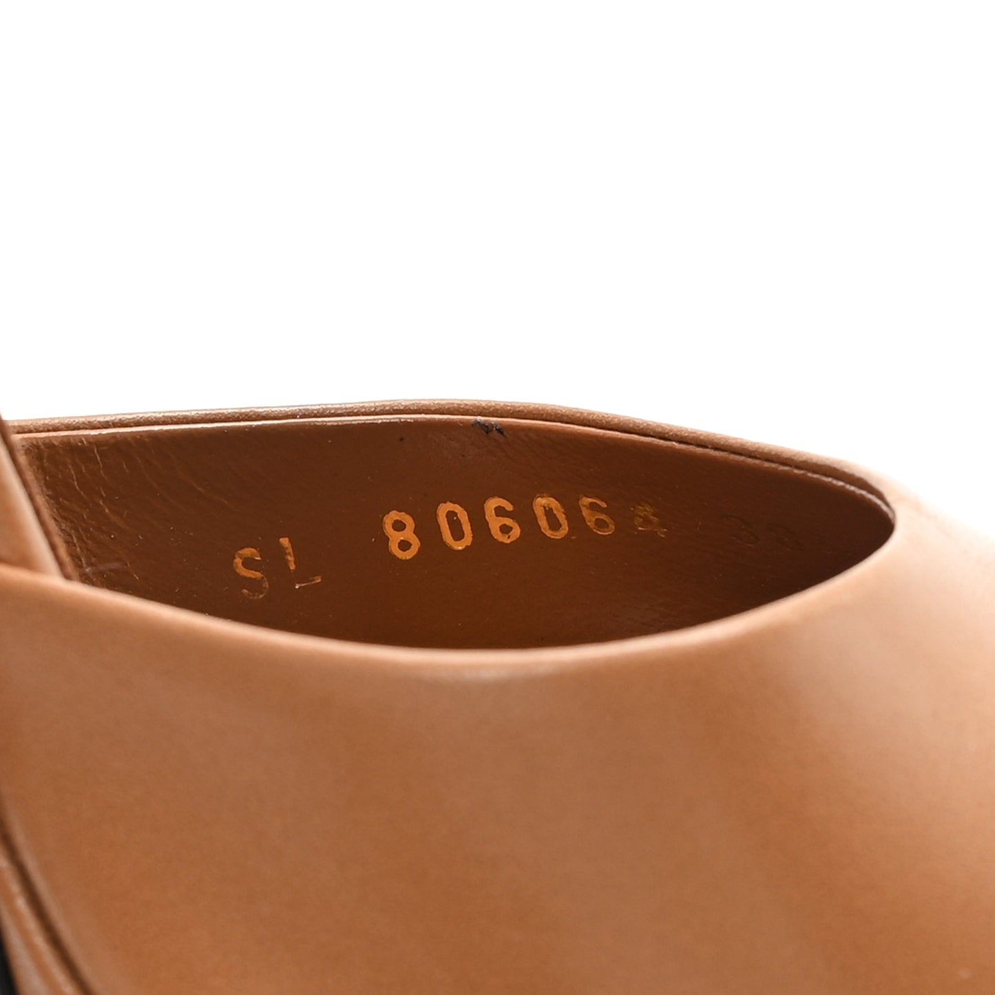 Smooth Calfskin La Scandale 110 Sandals 38.5 Dark Macadamia