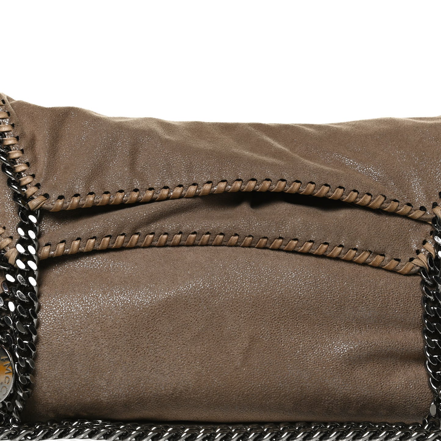 Shaggy Deer Falabella Fold Over Tote Brown