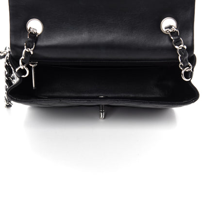 Chanel Lambskin Quilted Mini Rectangular Flap Black 5 of 11